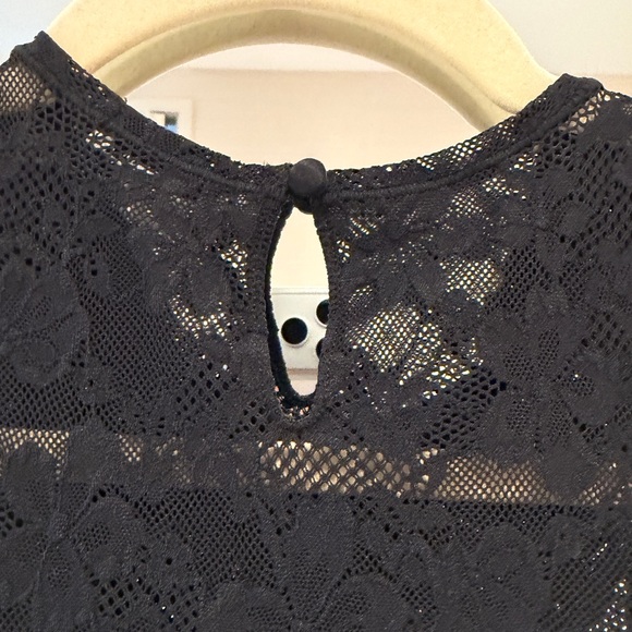 Fleur du Mal Le Stretch Lace Racer Tank midi Dress - Picture 8 of 11